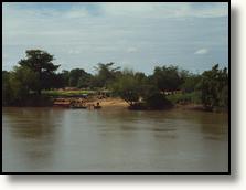 Crossing the river as seen from the terrace of 'Traditions'